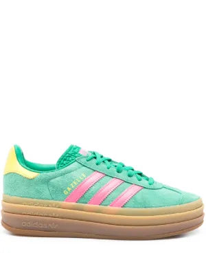Adidas Gazelle Platform Green/Pink