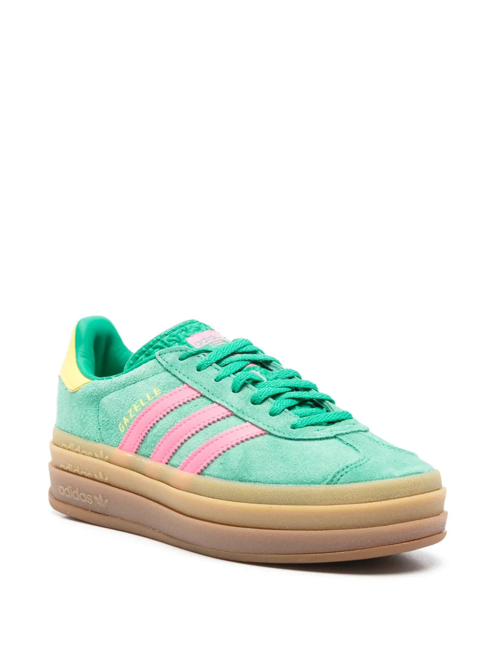 Adidas Gazelle Platform Green/Pink