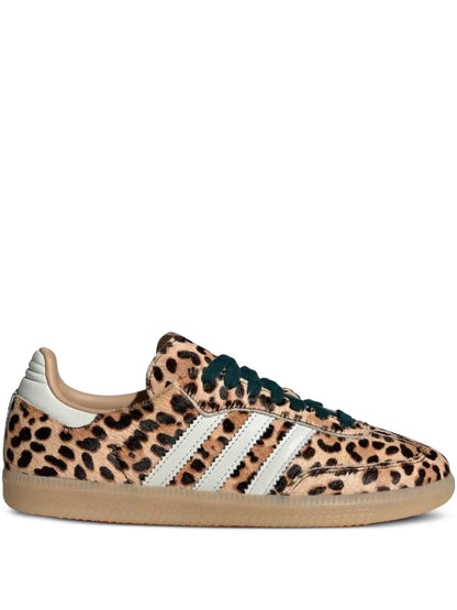 Adidas Samba OG leopard-print three-stripe