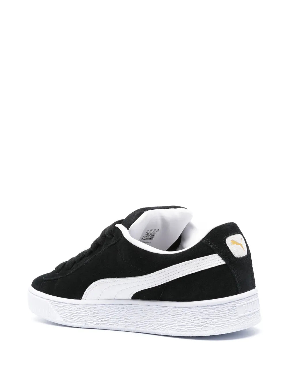 PUMA stamped-logo suede platform